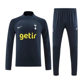Tottenham Hotspur Sweat de Treino 2023-24 Quarter-Zip Marinha